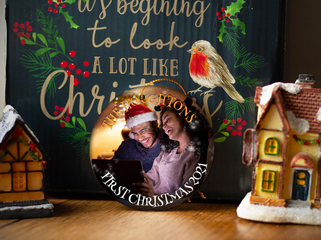 PERSONALIZED PHOTO ORNAMENTS