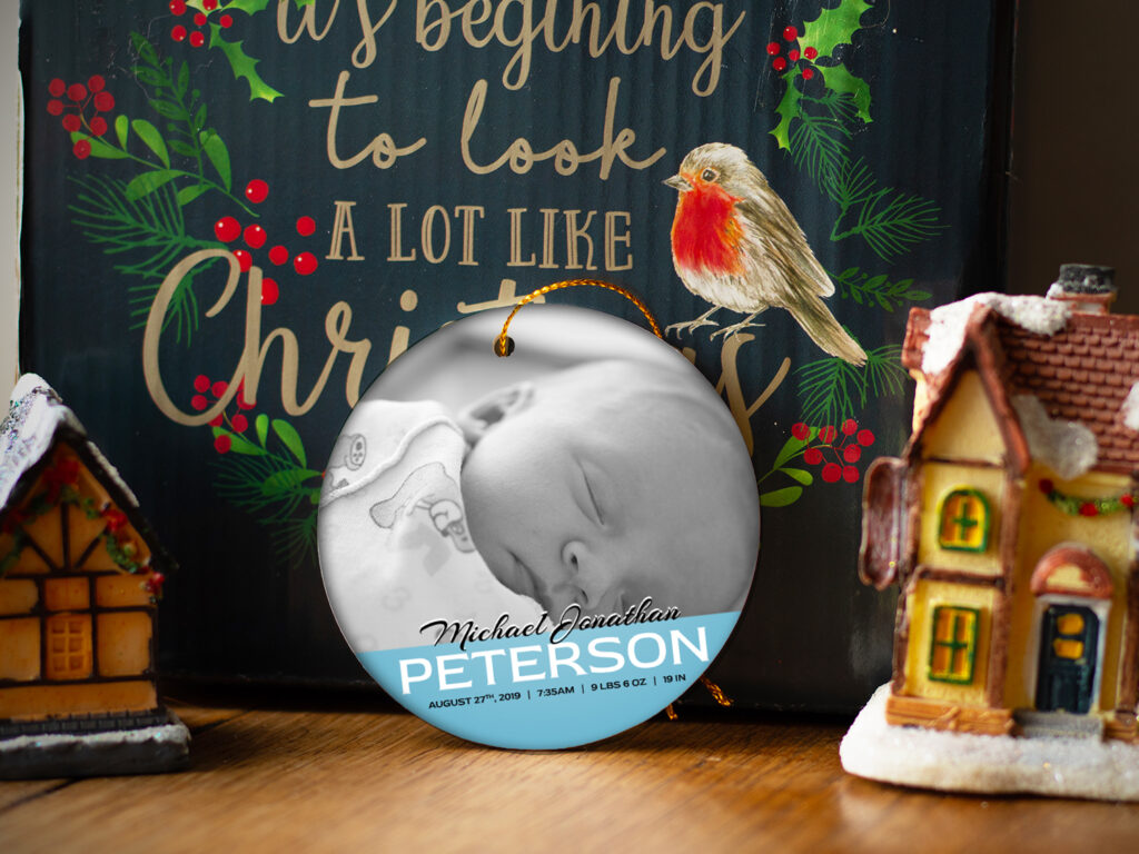 PERSONALIZED PHOTO ORNAMENTS