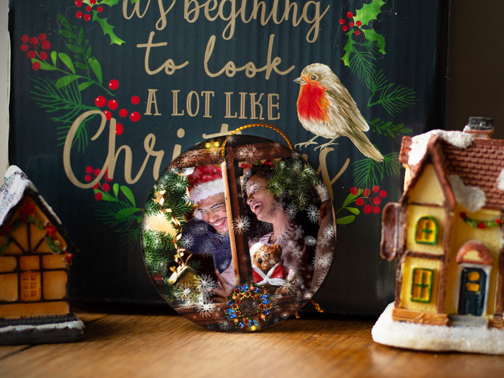 PERSONALIZED PHOTO ORNAMENTS