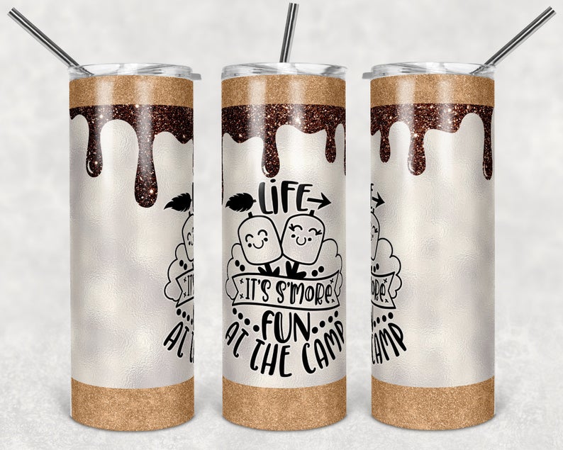 CAMPING/HUNTING?FISHING THEMED 20oz TUMBLER