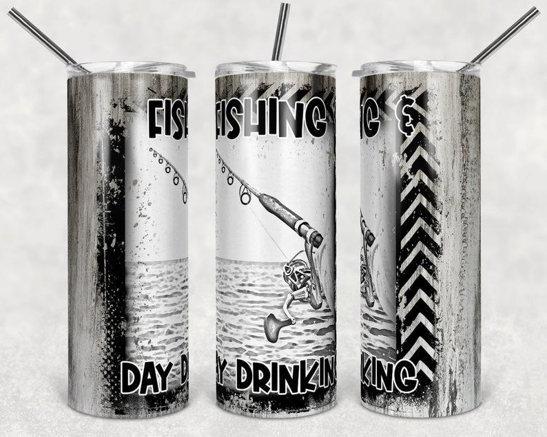 CAMPING/HUNTING?FISHING THEMED 20oz TUMBLER