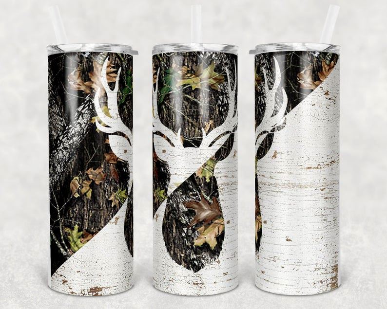 CAMPING/HUNTING?FISHING THEMED 20oz TUMBLER