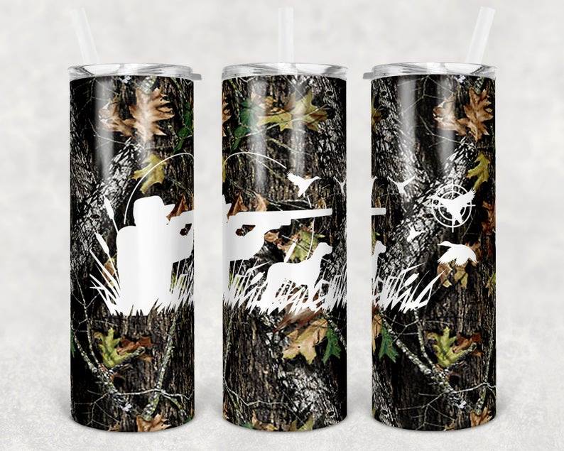 CAMPING/HUNTING?FISHING THEMED 20oz TUMBLER