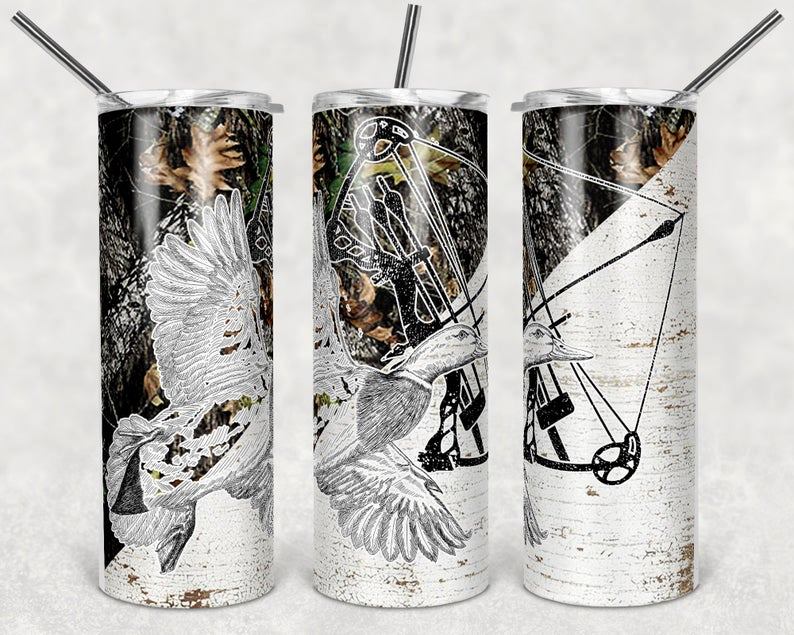 CAMPING/HUNTING?FISHING THEMED 20oz TUMBLER