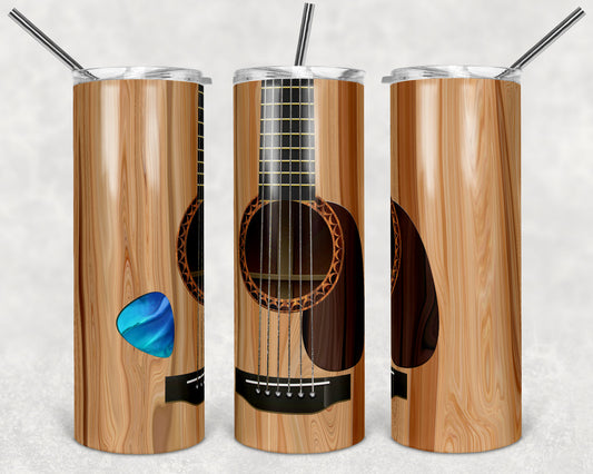 GUITAR AND PICK tumbler