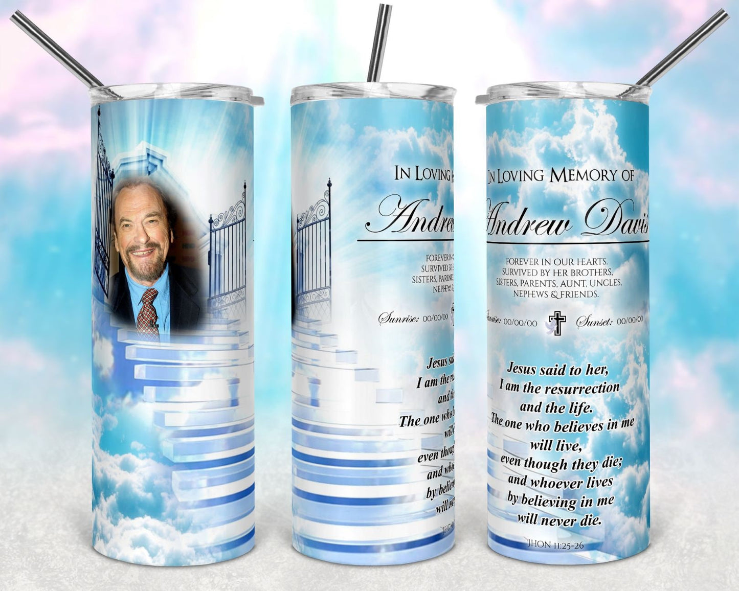 Add photo memorial tumblers