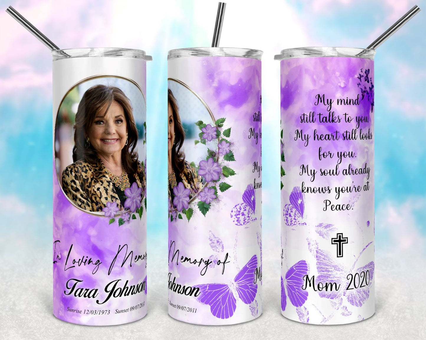 Add photo memorial tumblers