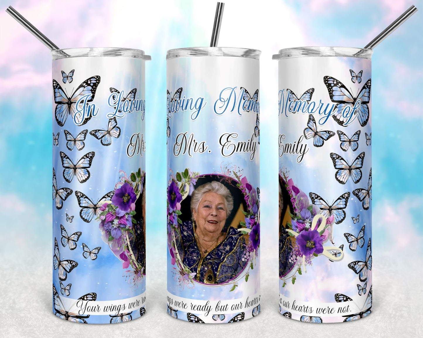 Add photo memorial tumblers