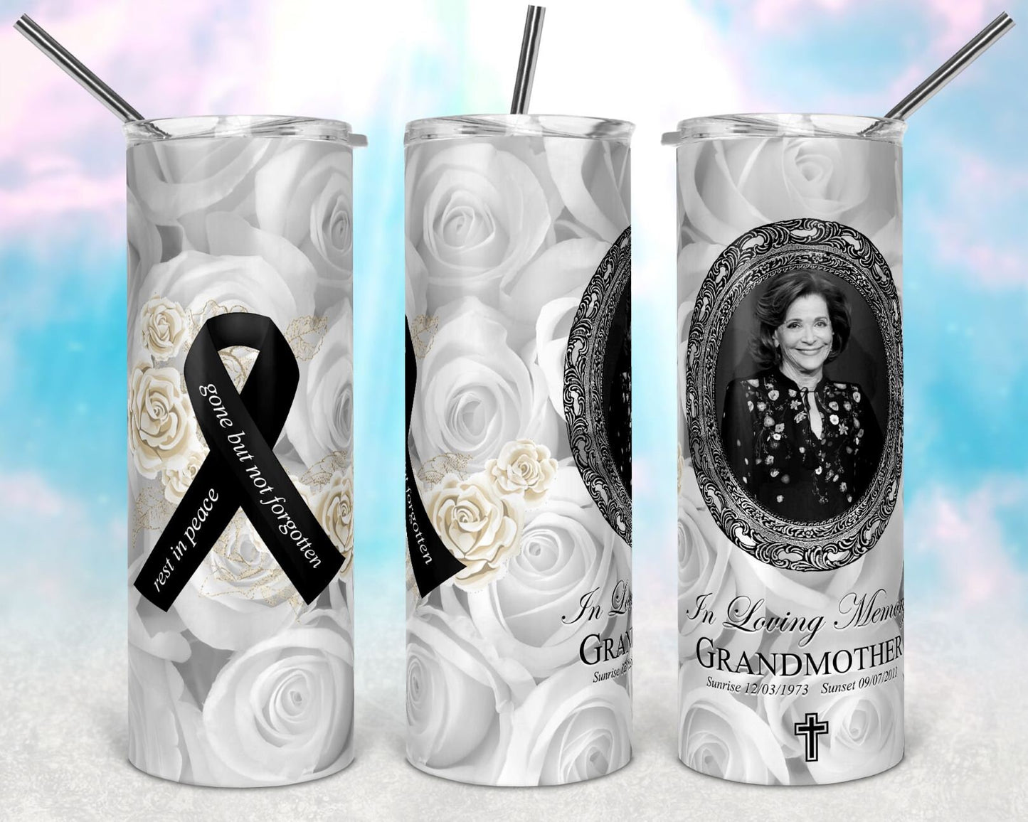 Add photo memorial tumblers