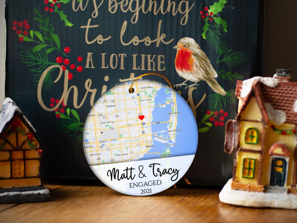 Personalized MAP ornament