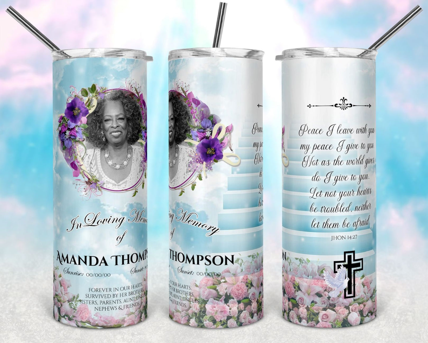 Add photo memorial tumblers