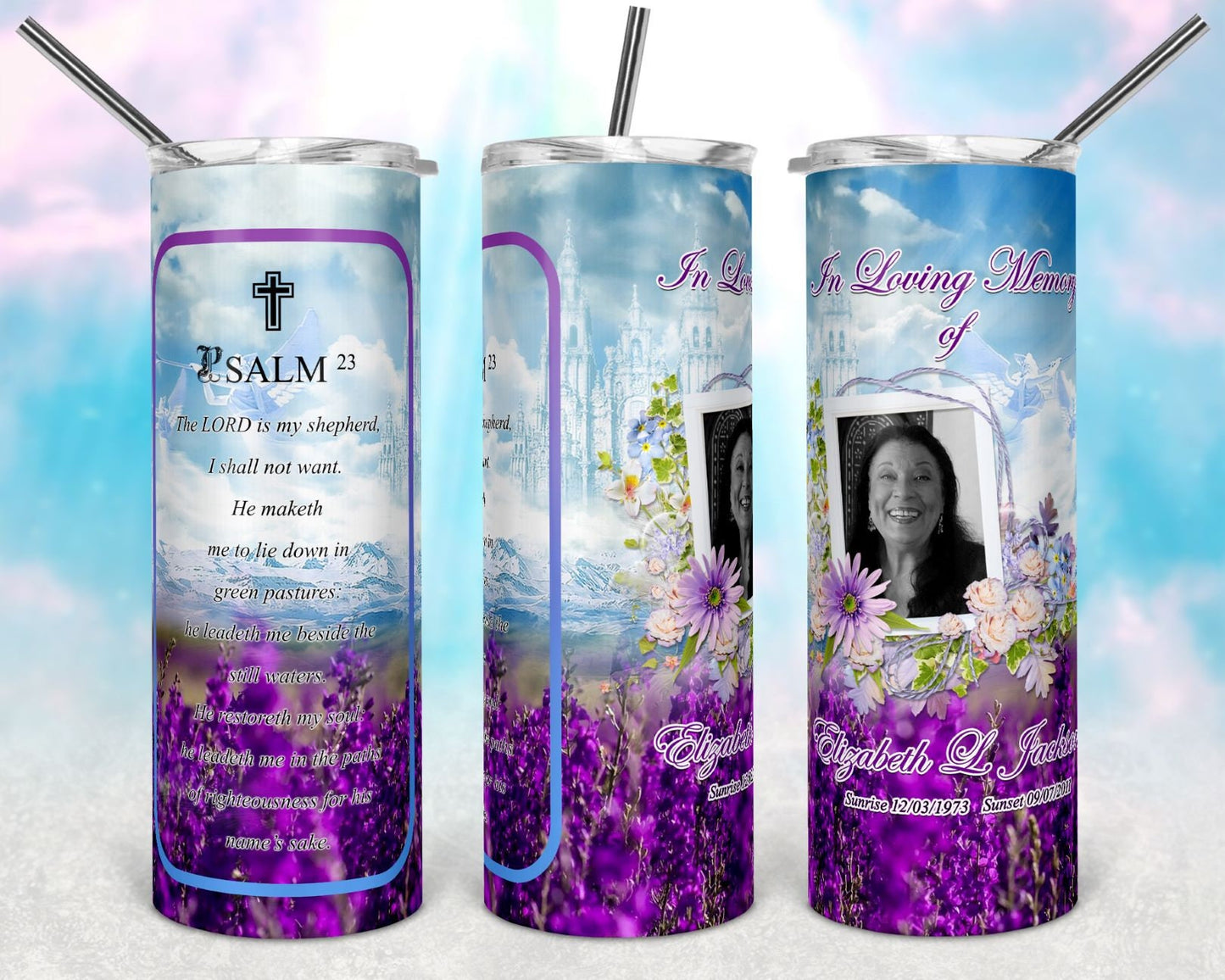 Add photo memorial tumblers