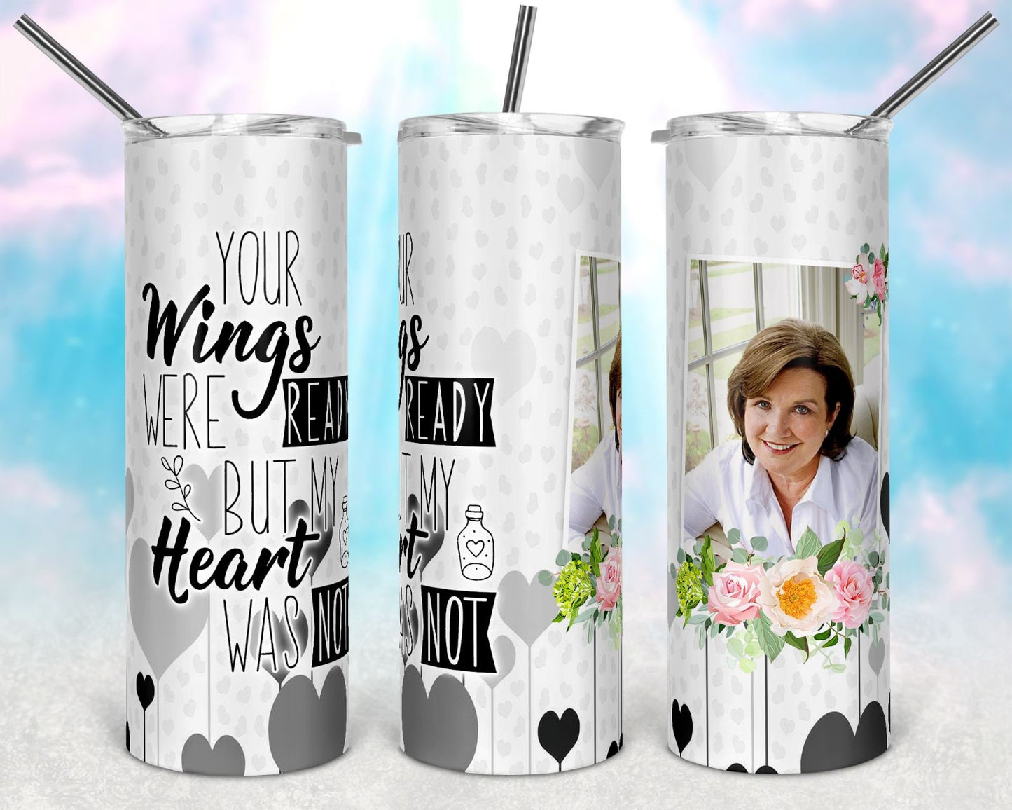 Add photo memorial tumblers