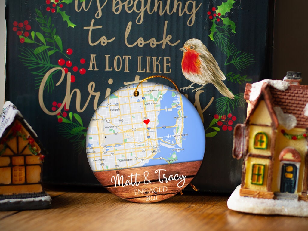 Personalized MAP ornament