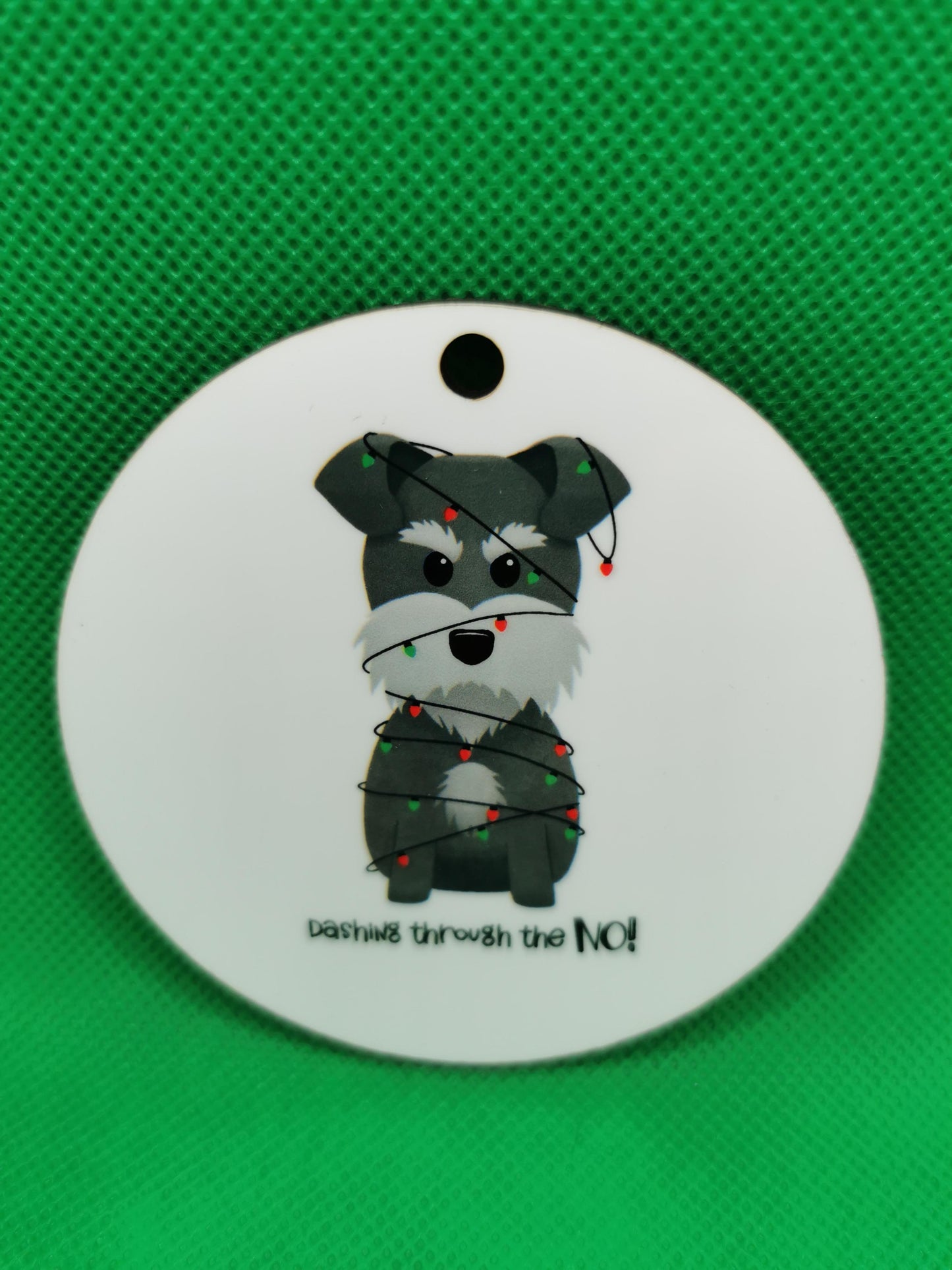 Grumpy Dog Christmas Ornaments