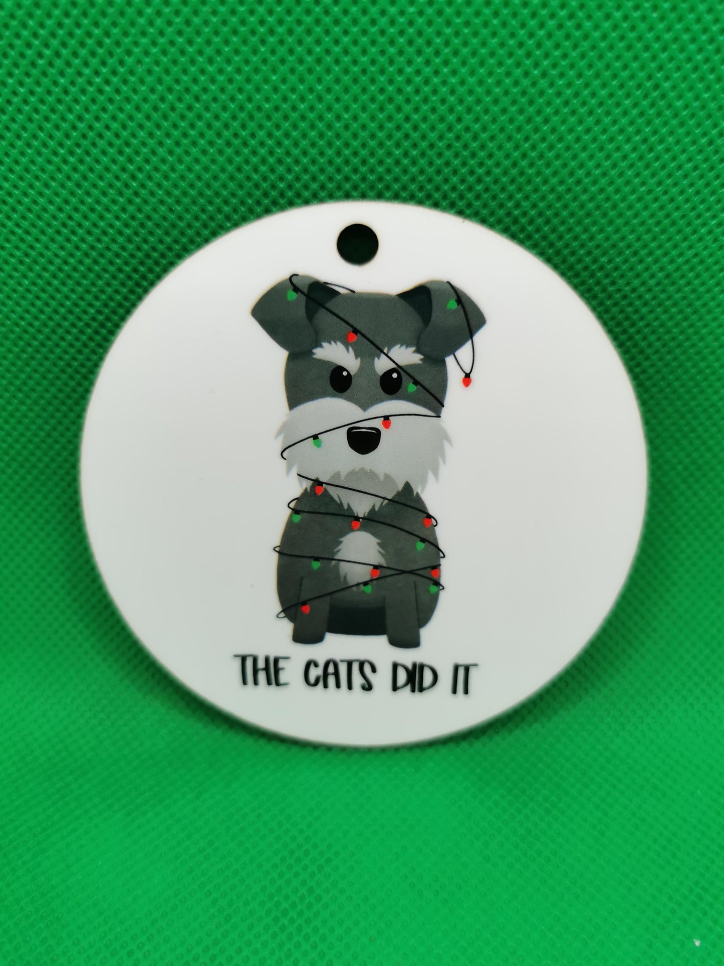 Grumpy Dog Christmas Ornaments