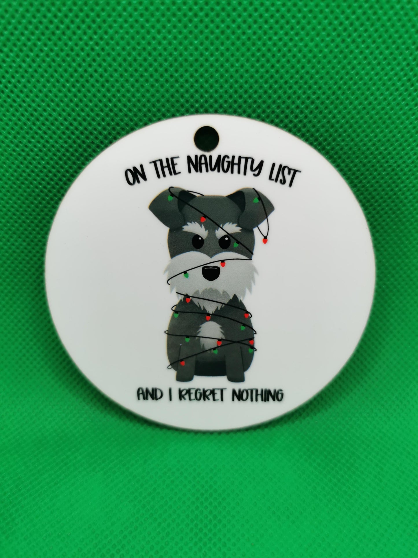 Grumpy Dog Christmas Ornaments